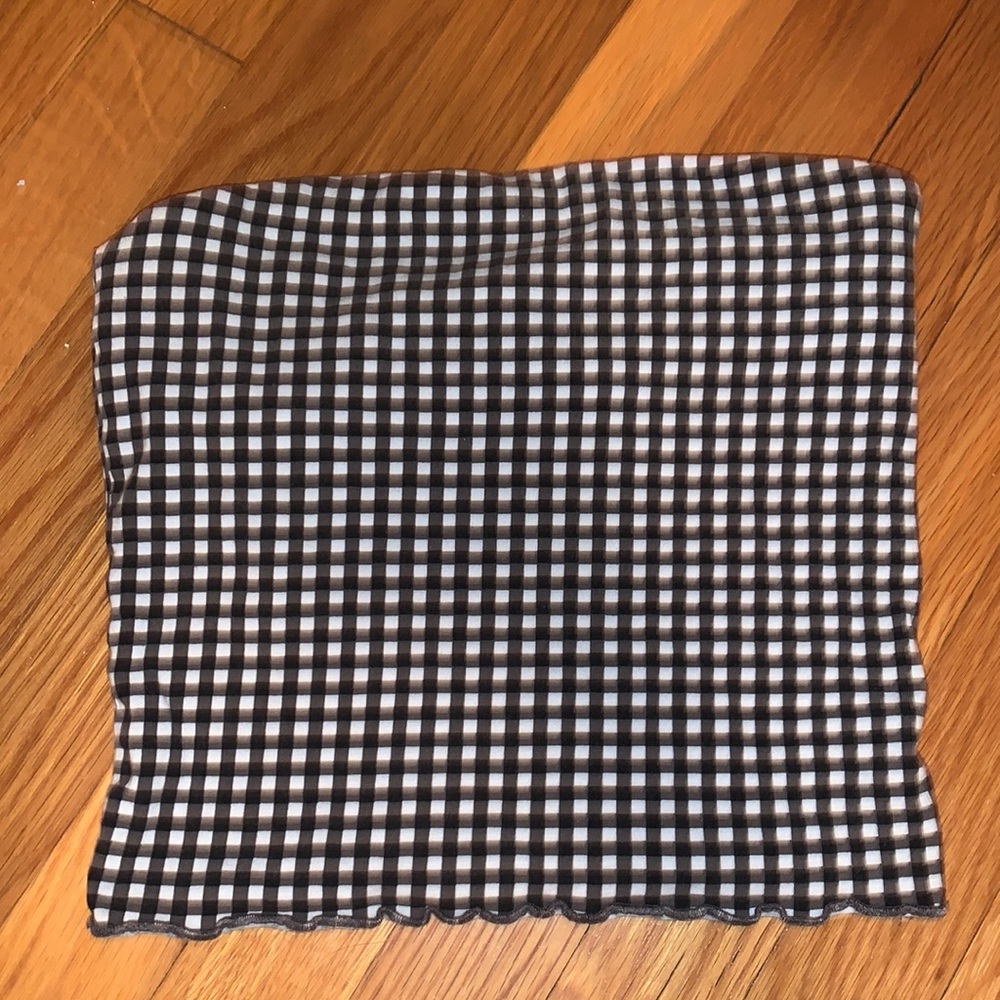 PacSun checkered tube top